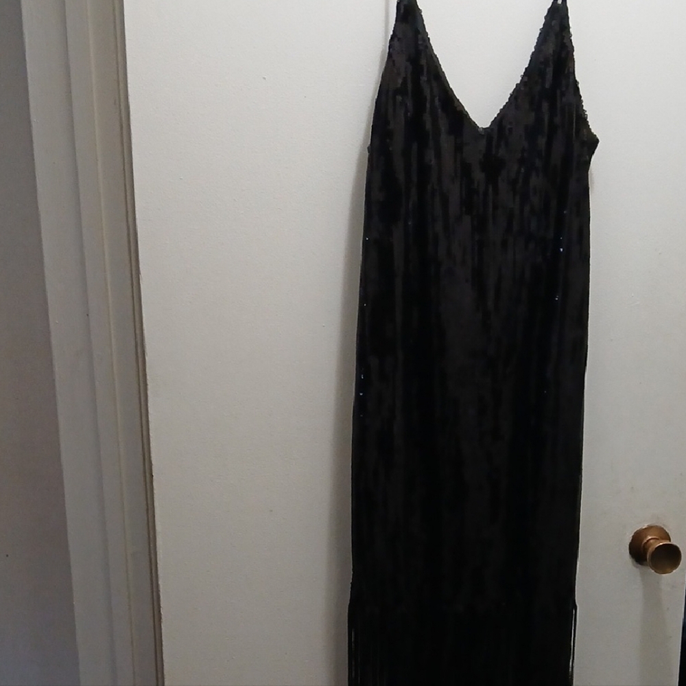 Boohoo Black Sequin Dress